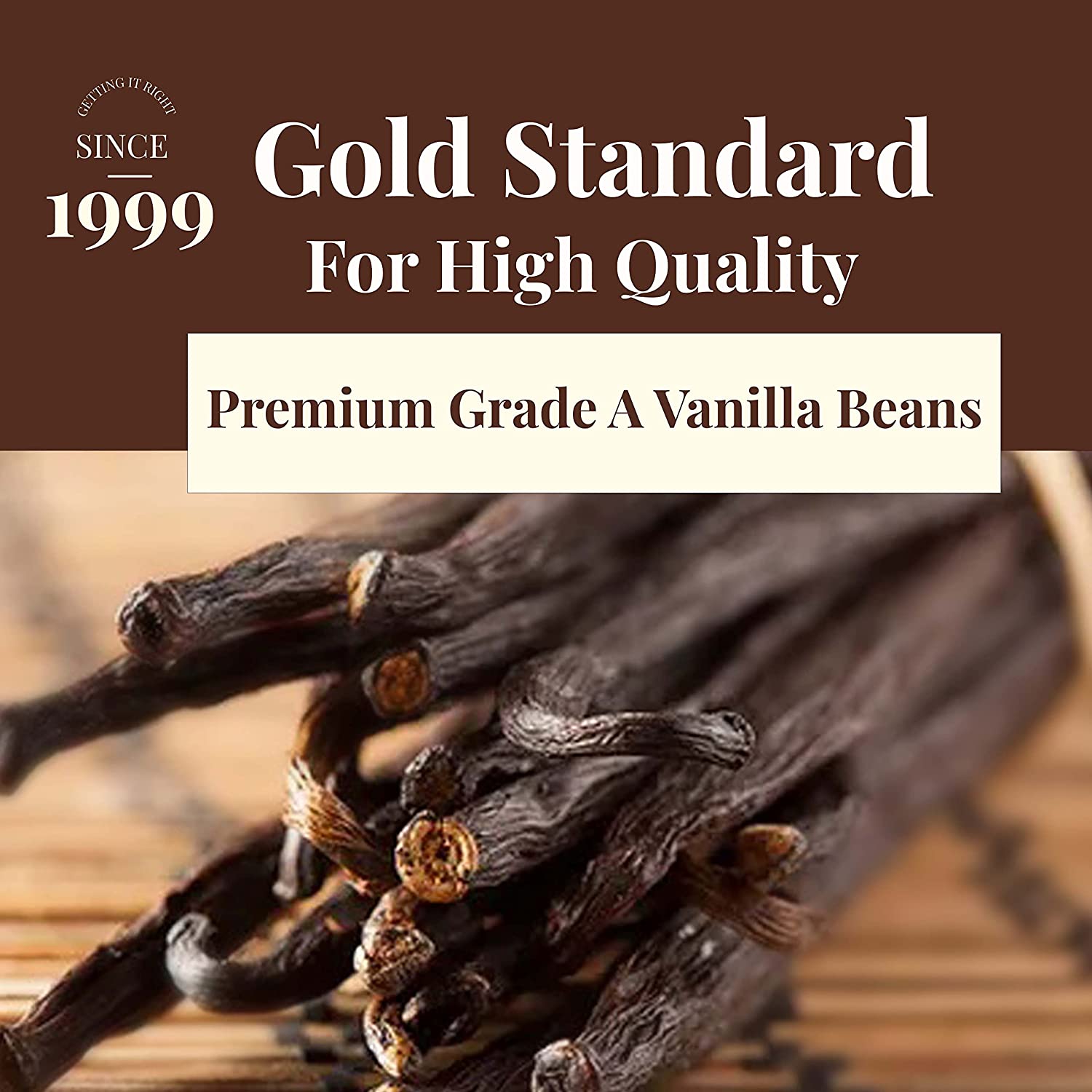 5 Vanilla Beans Grade A | Premium Gourmet Whole Pods