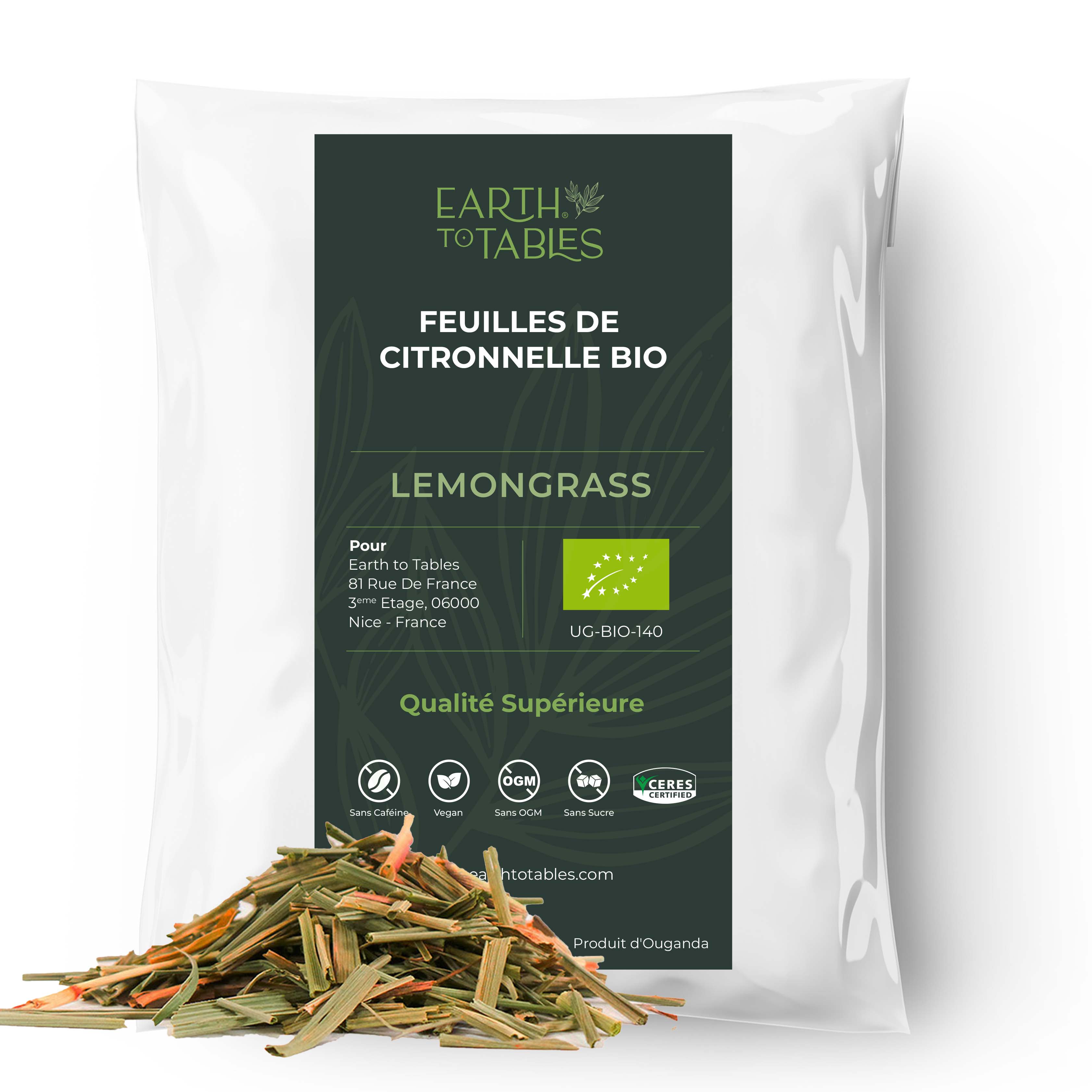 Organic Lemongrass Loose Leaves 75g